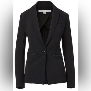 Veronica Beard Black Iconic Scuba Dickey Jacket Blazer Size 18 XXL XXXL NWT